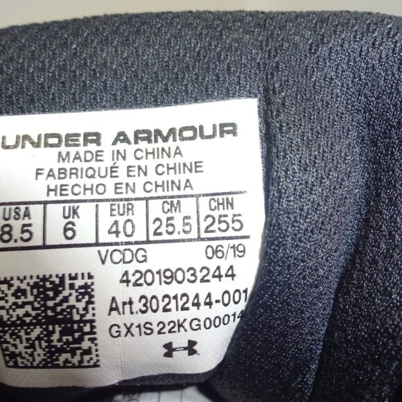 𝅺under Armour HOVR Velociti 2 Womens Size 8.5 US Black Running Shoes - Picture 8 of 8